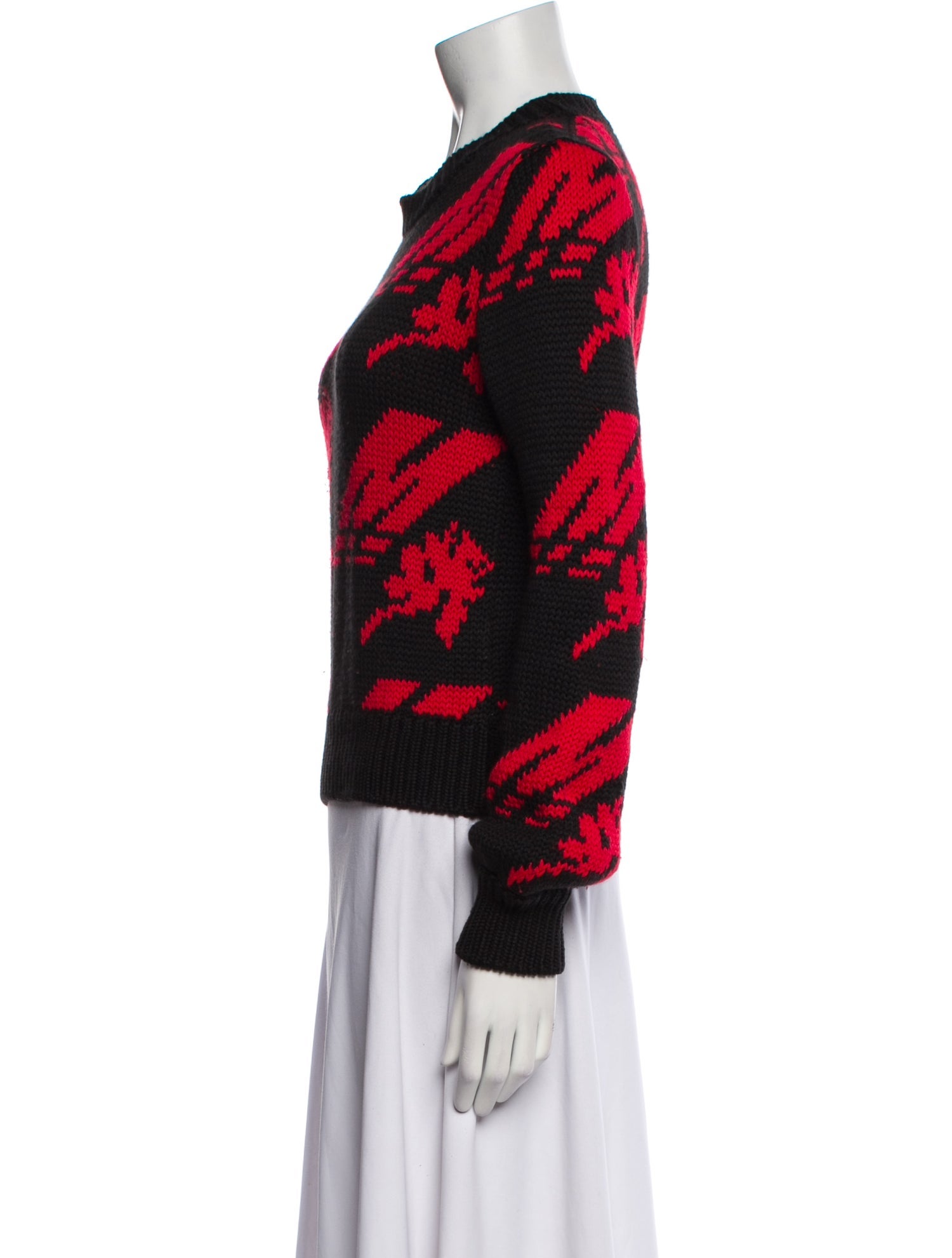 MSGM Printed Crew Neck Sweater